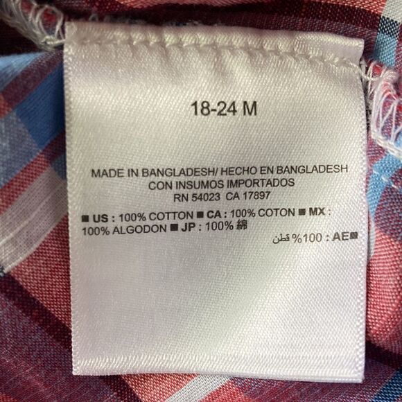 New with tags old navy baby polo plaid 18 to 24 months - Picture 9 of 10